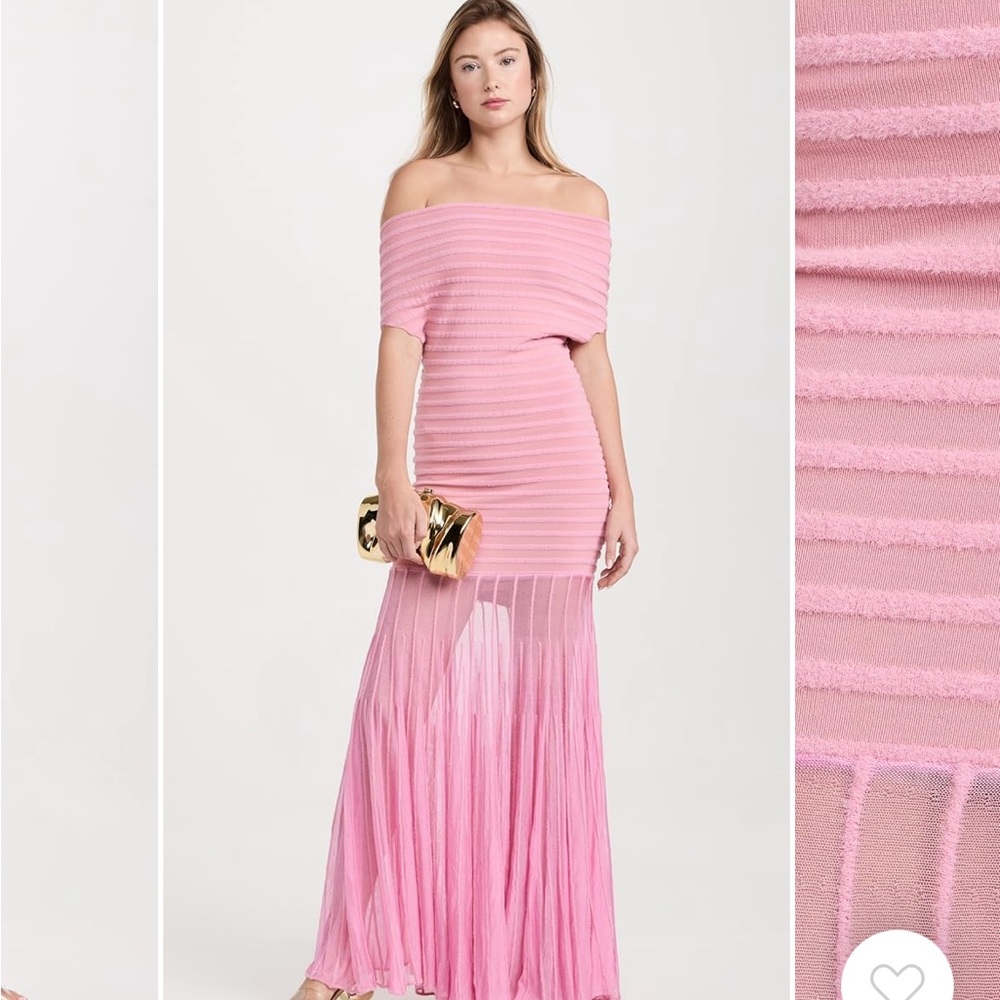 Alexis Pink Off-Shoulder Maxi Dress